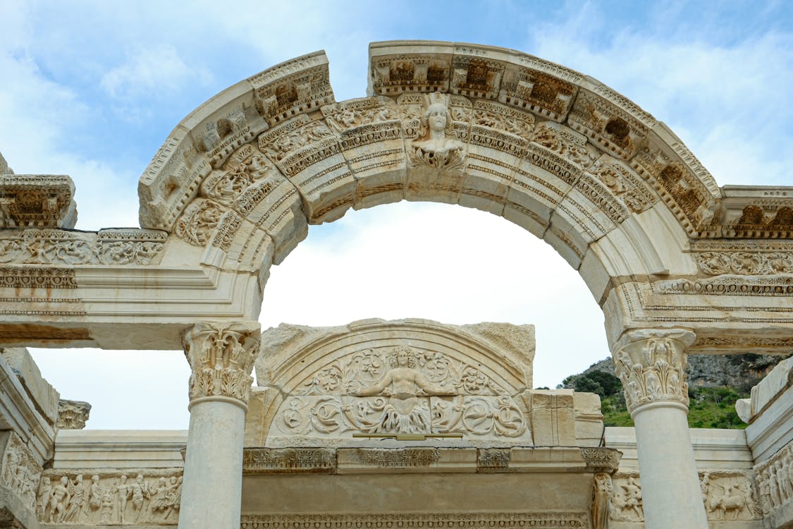 The ruins of the ancient city of ephesus