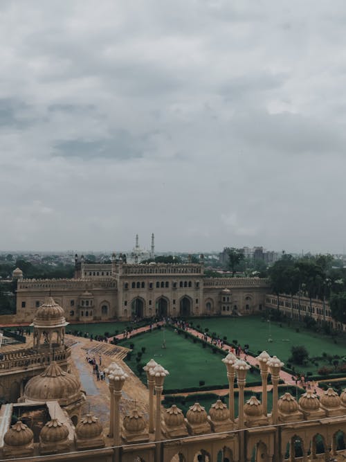 The view from the top of a palace in india