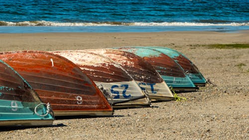 Бесплатное стоковое фото с байдарки, берег моря, водный транспорт