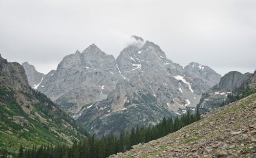 Free Mountains at Grand Teton National Park Stock Photo