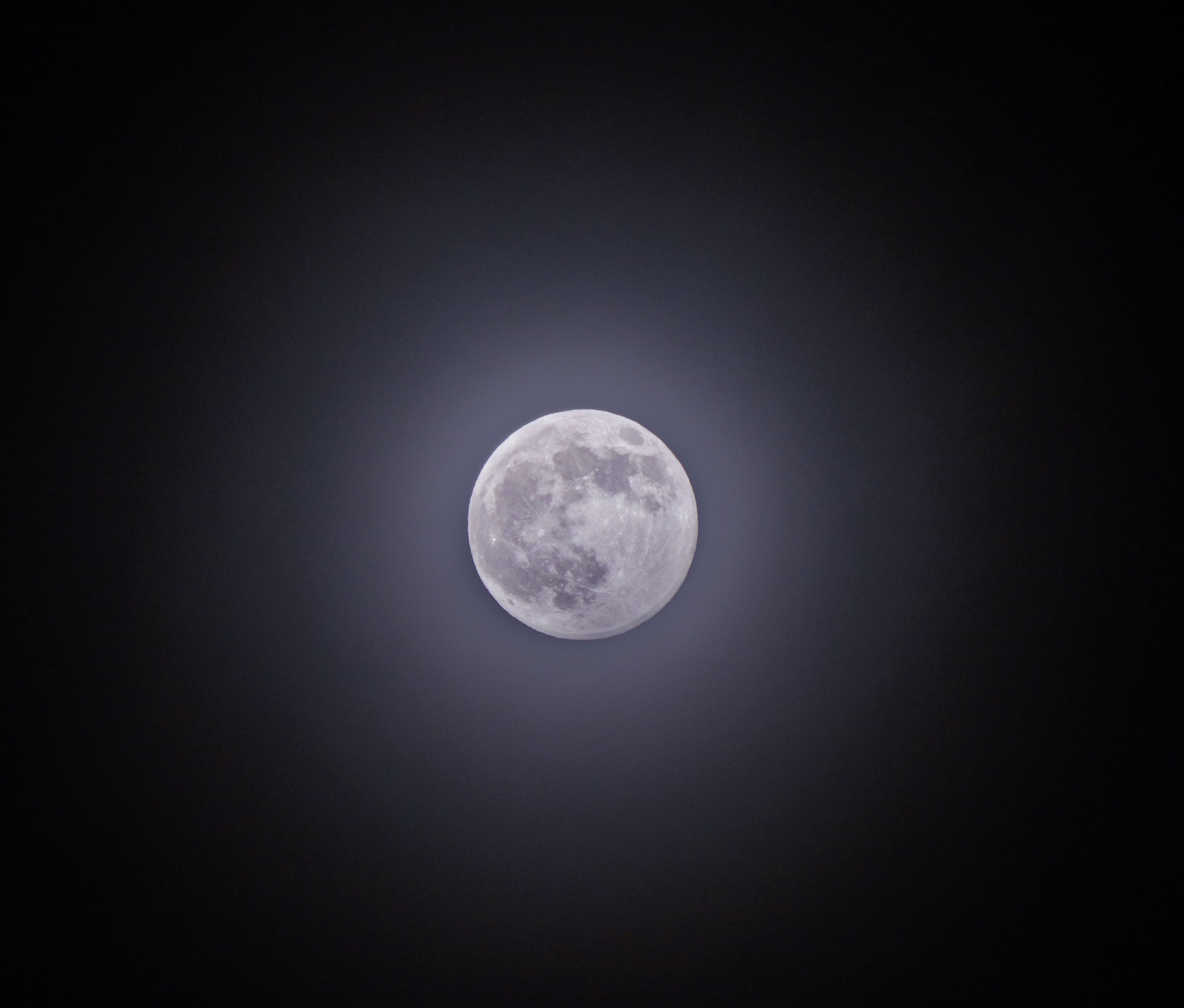 Full Moon on Night Sky · Free Stock Photo