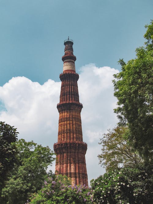 Δωρεάν στοκ φωτογραφιών με qutb minar, γαλάζιος ουρανός, Δελχί