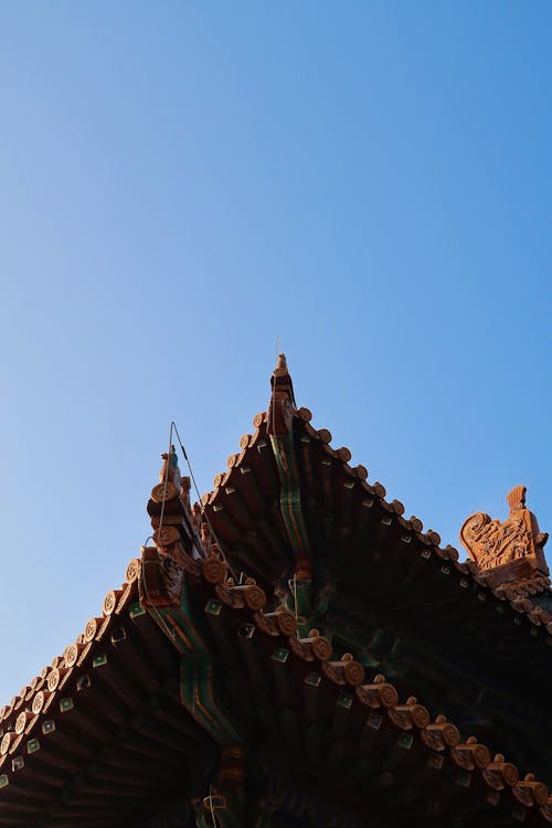 古代の建物, 青空の無料の写真素材