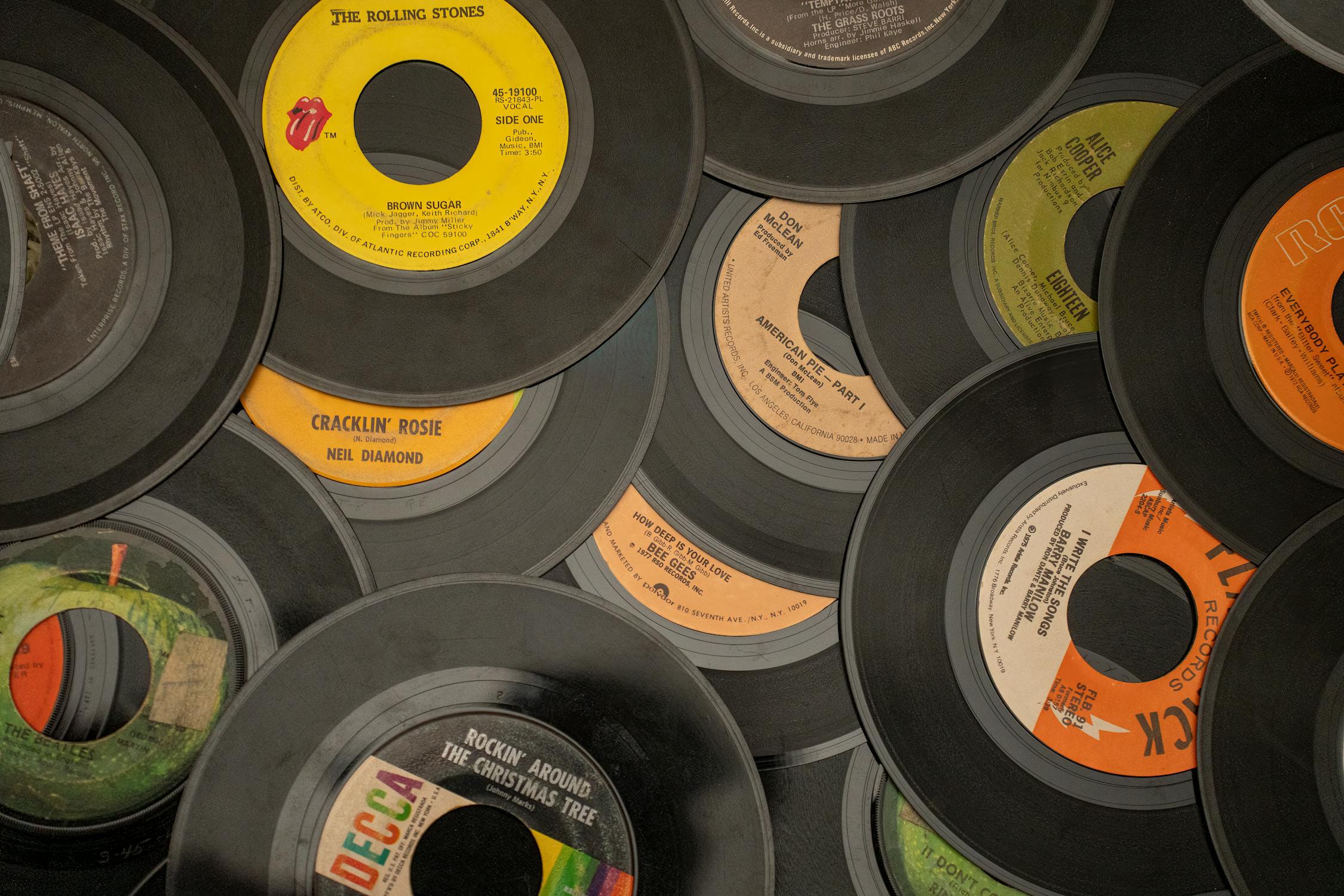 Close up of Vinyls · Free Stock Photo