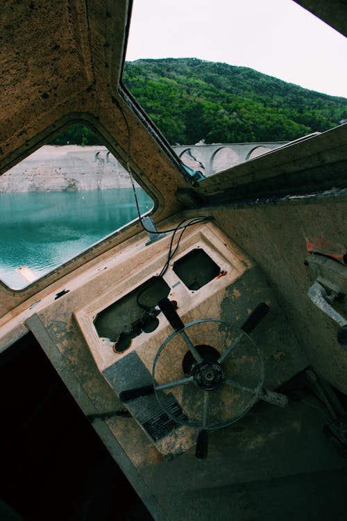 Brown Ship Steering Wheel