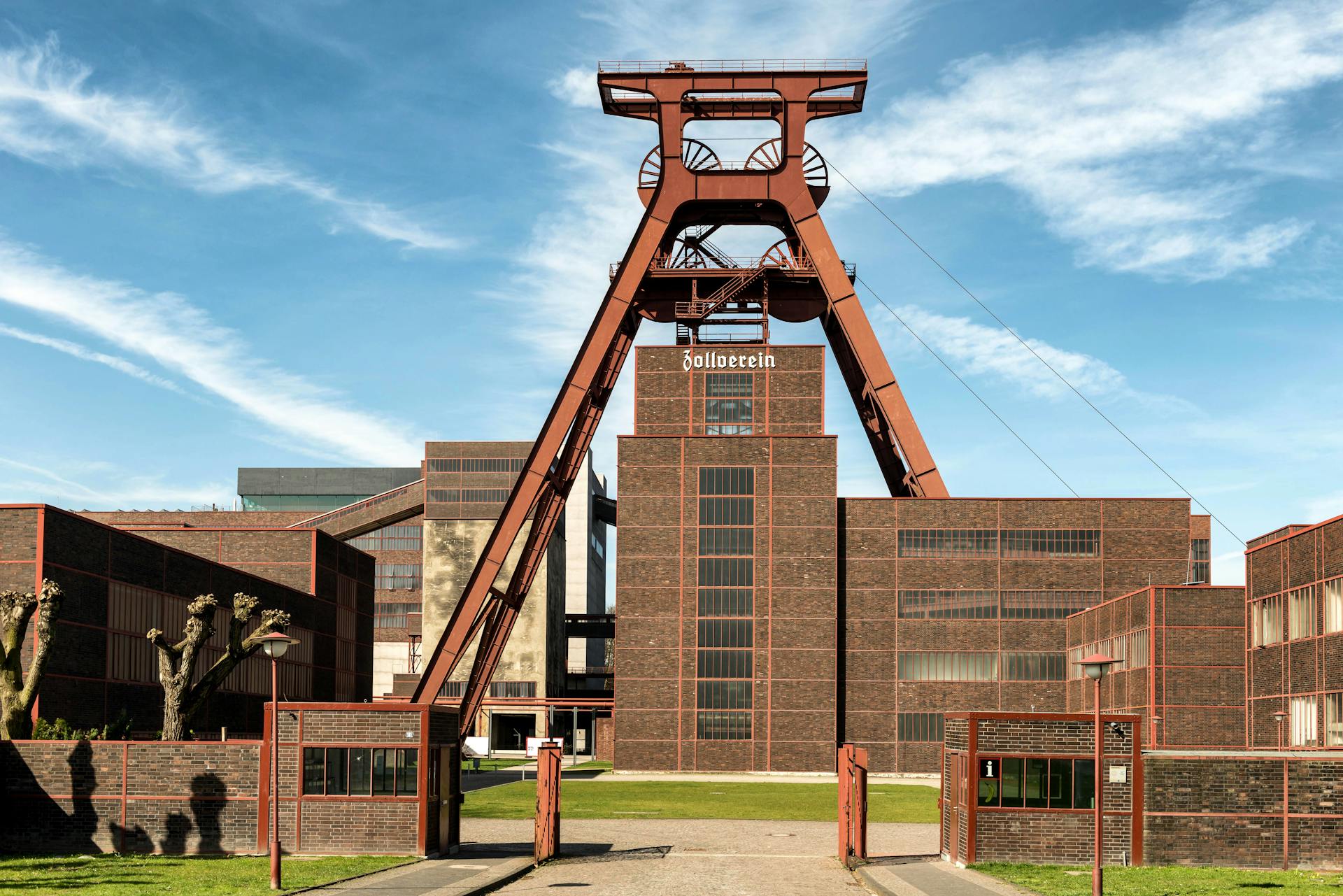 Zollverein Coal Mine, Essen, Germany, showcases industrial heritage and historic architecture.