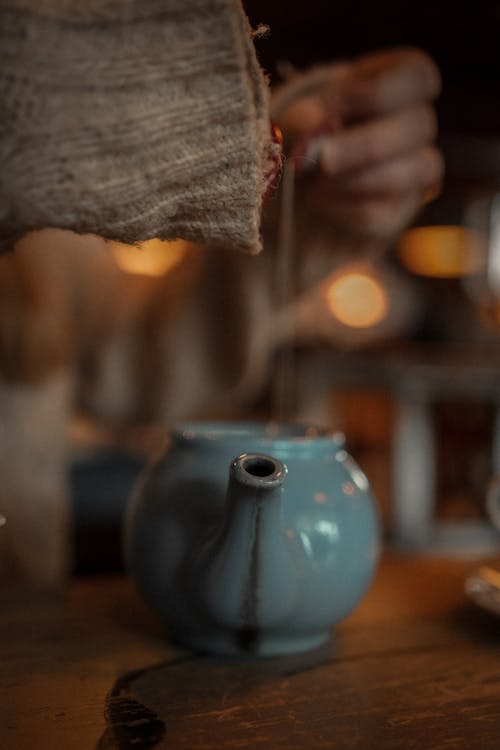 お茶, セーター, セラミックポットの無料の写真素材