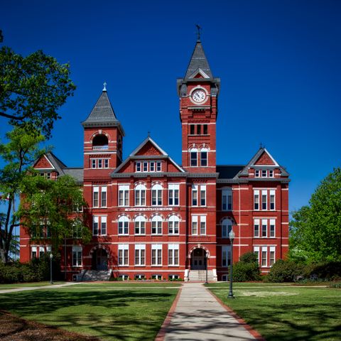 Historic brick university building — universities and colleges