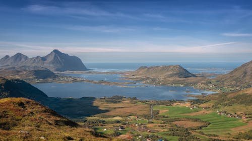 Ingyenes stockfotó atlanti-óceán, fjord, fű témában