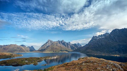 Základová fotografie zdarma na téma cestování, fjord, hora