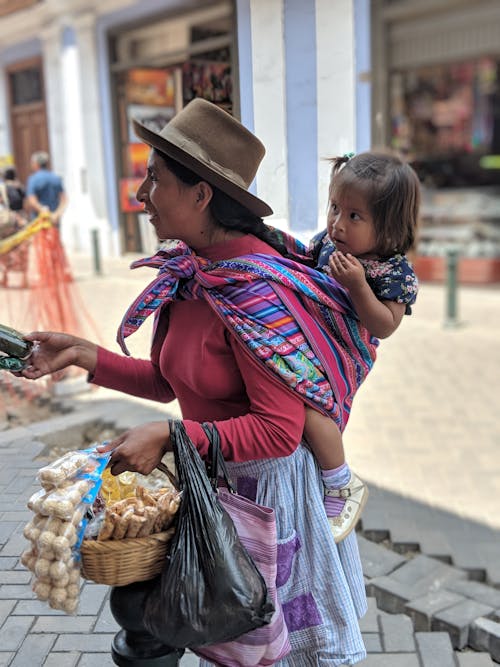 Free stock photo of baby, peru, peruvian woman Stock Photo