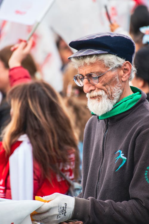 Man with a white beard