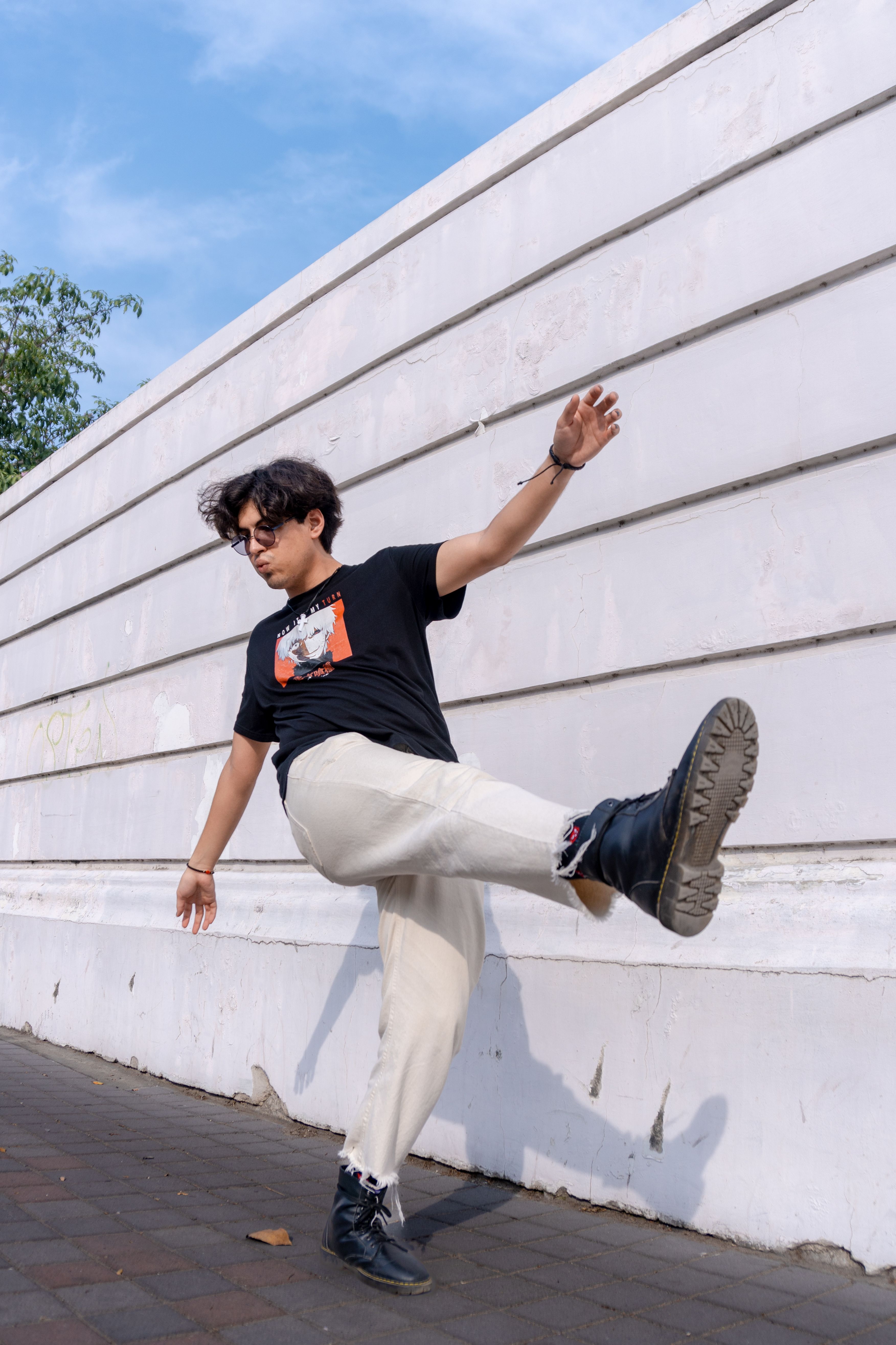 Camiseta Preta Estampada