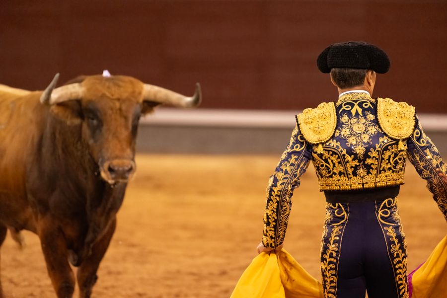 Traditional Spanish festival scene