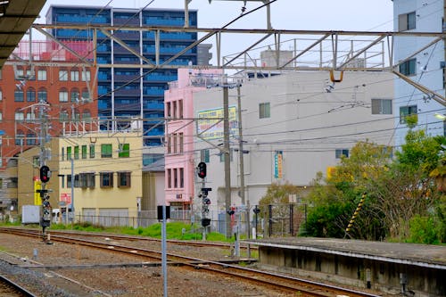 Kostnadsfri bild av byggnader, japan, järnväg