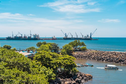 Free Puerto de Acajutla, El Salvador. Stock Photo