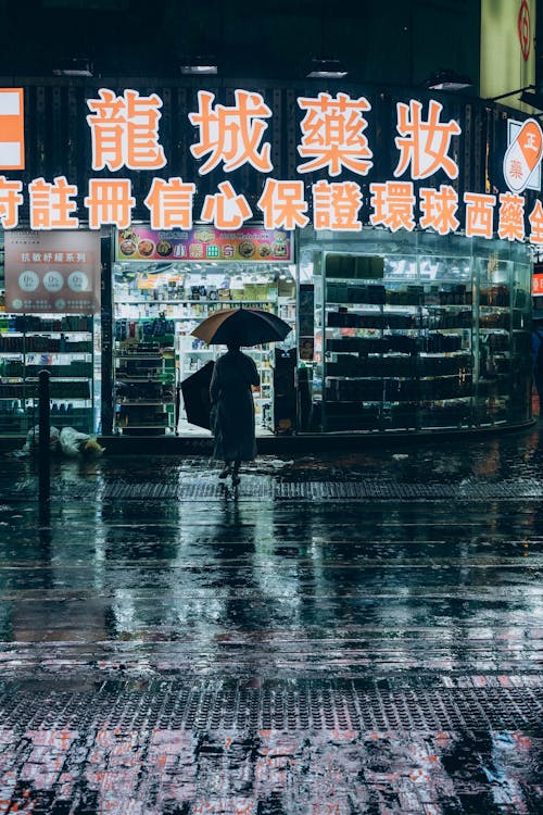 Základová fotografie zdarma na téma budova, chůze, déšť