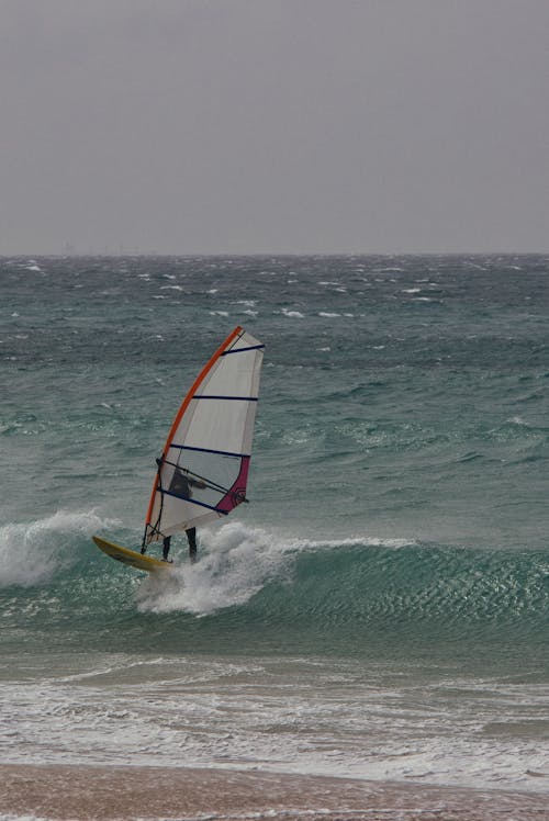 Windsurfer on Wave