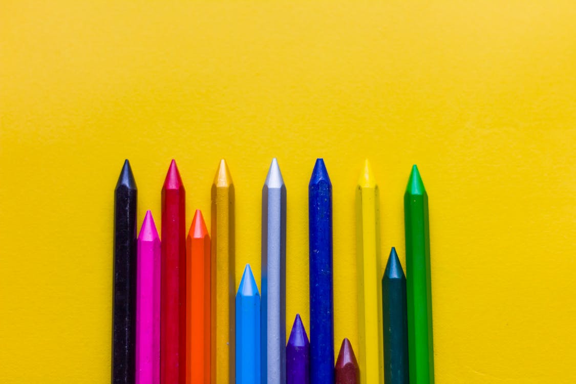 Free Assorted-color Crayons Stock Photo