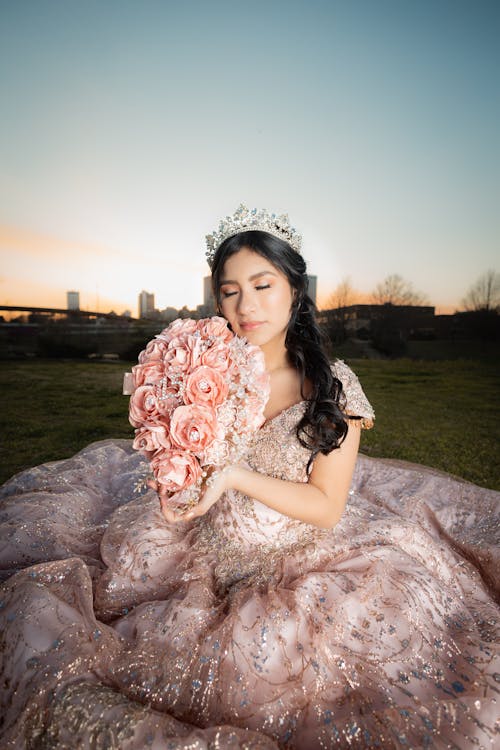 Ingyenes stockfotó ázsiai nő, csokor, esküvői fotózás témában