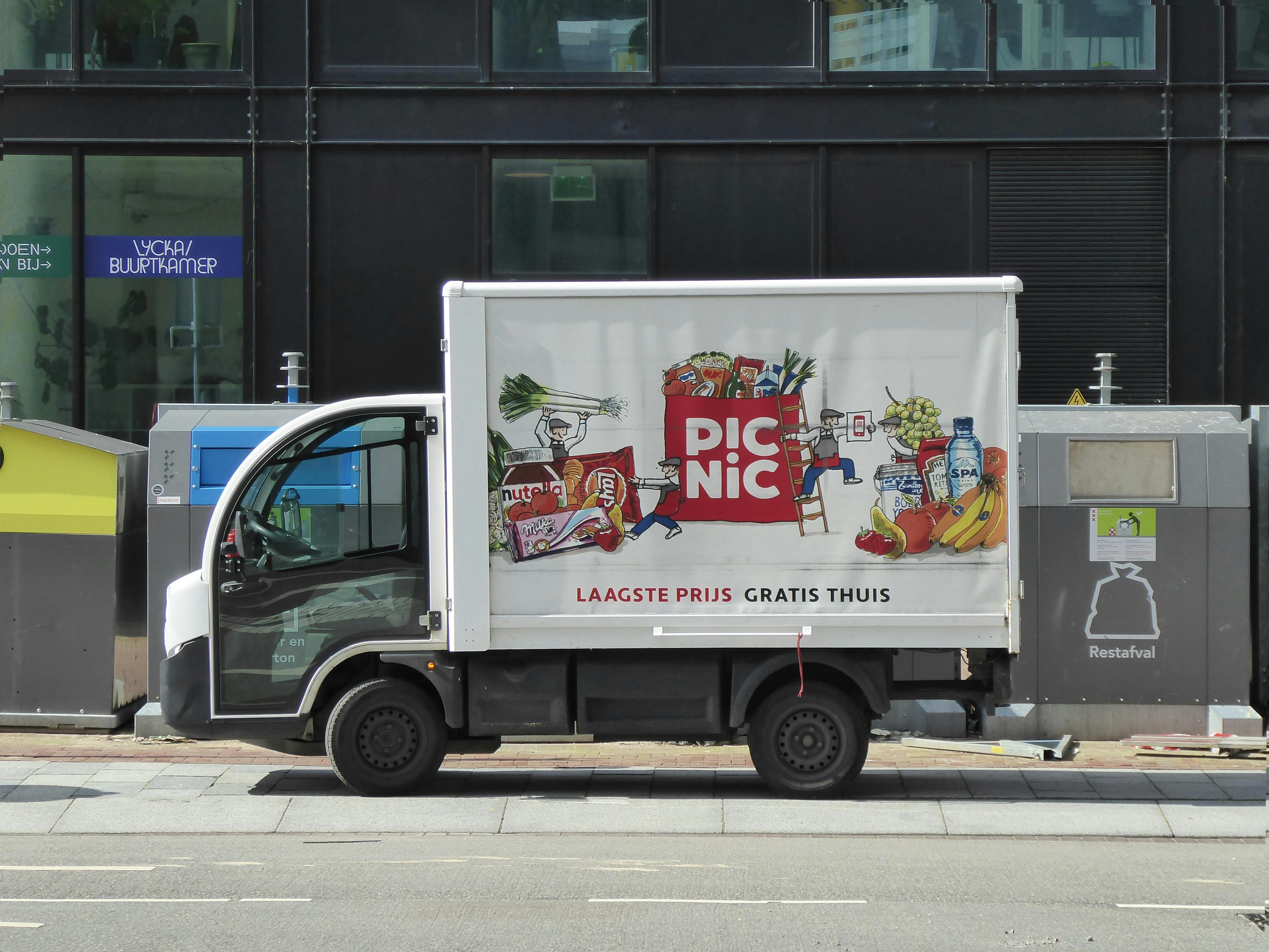 Delivery Truck on a Street