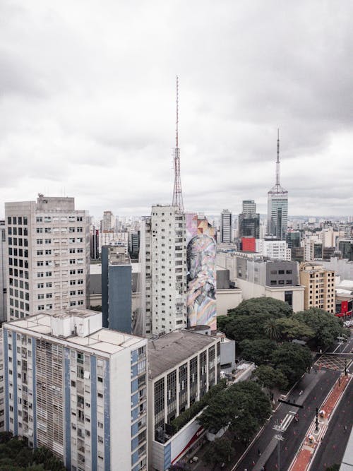 Foto stok gratis Arsitektur modern, berawan, brasil