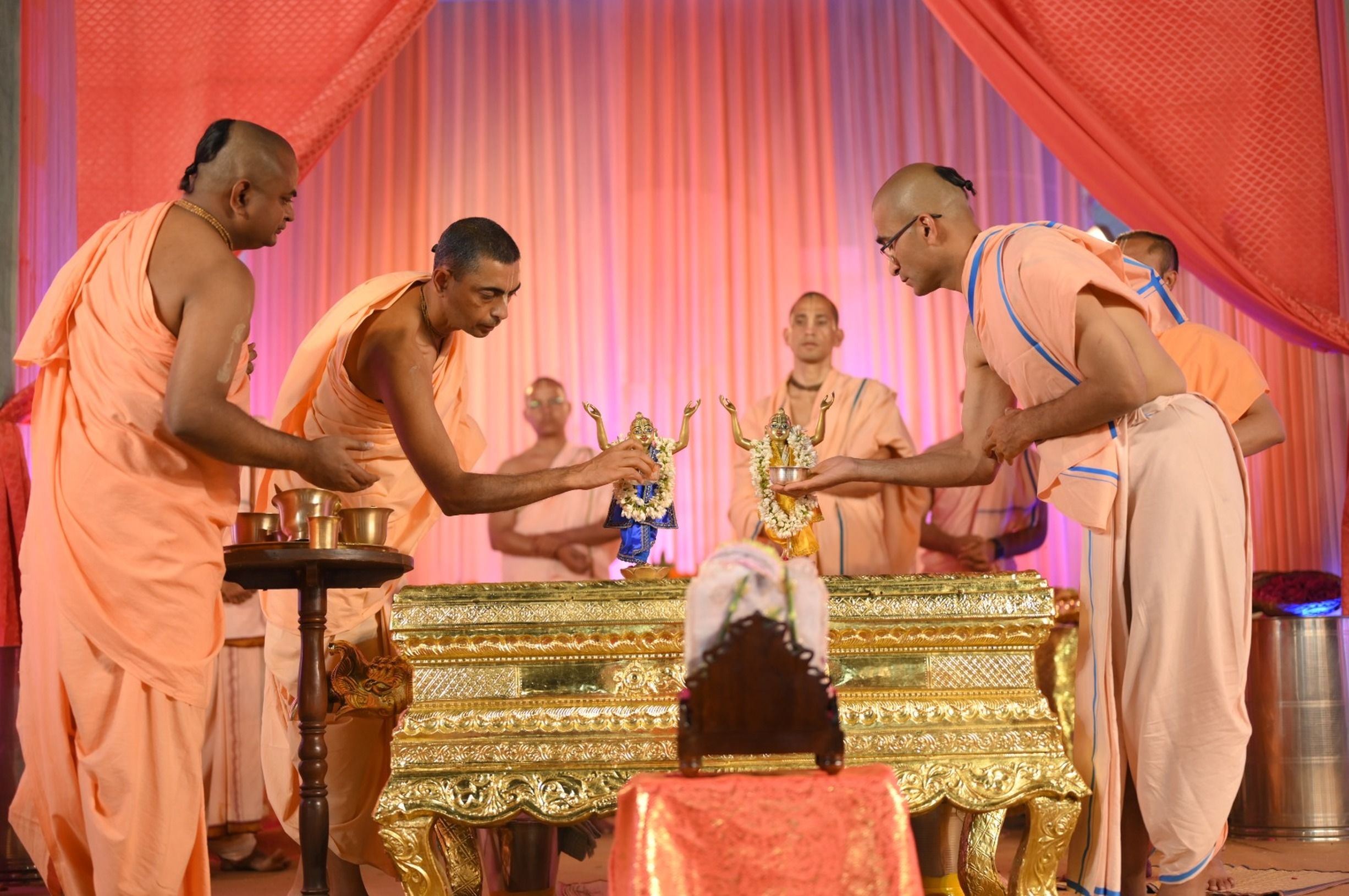 Indian Men in Gowns During a Traditional Ceremony · Free Stock Photo