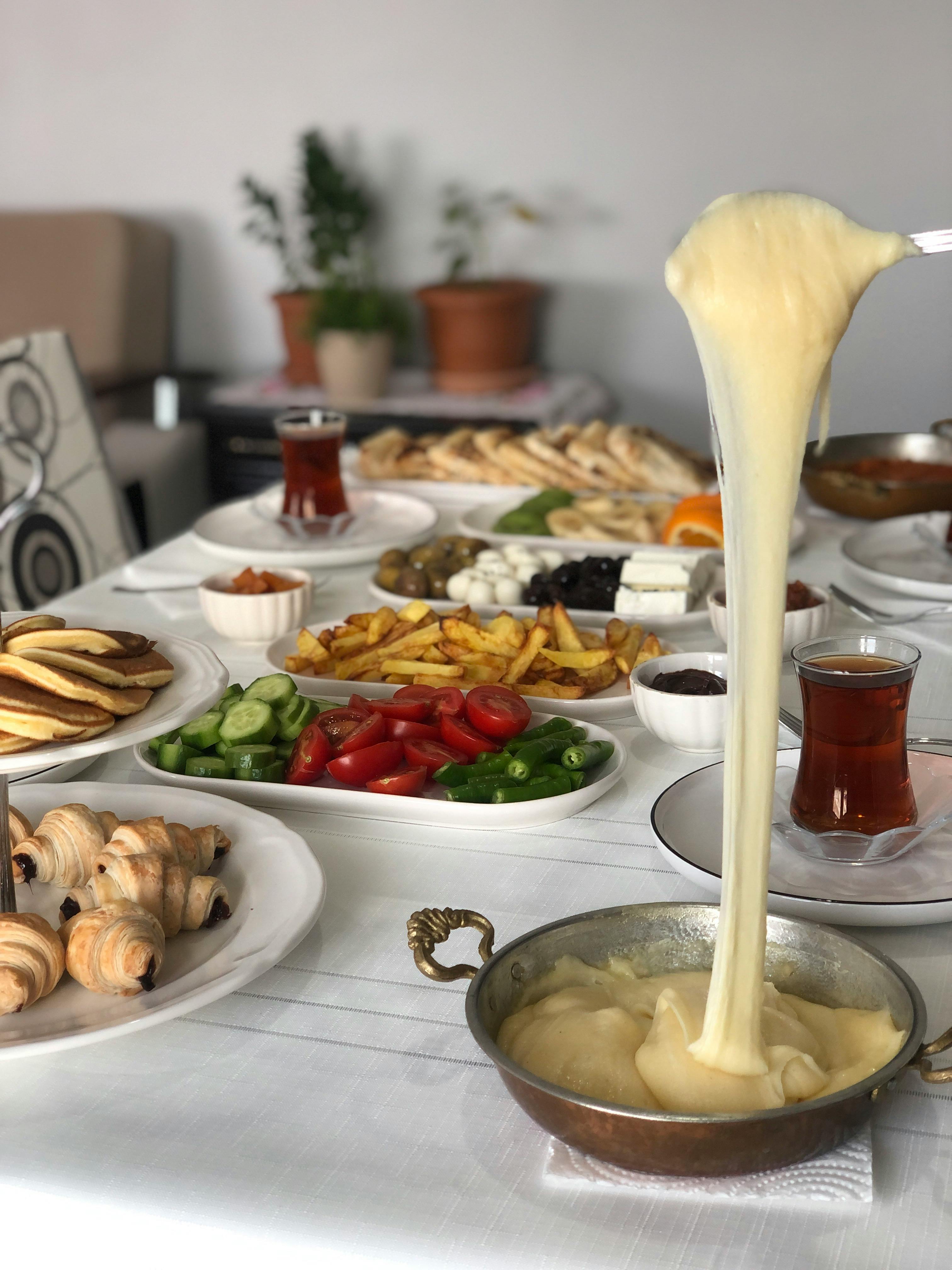Kostenloses Foto zum Thema: ausbreitung, besteck, cheddar, comfort food ...