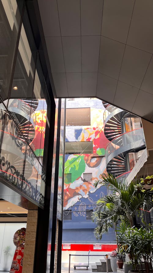 Immagine gratuita di arte, arte sul muro, centro commerciale