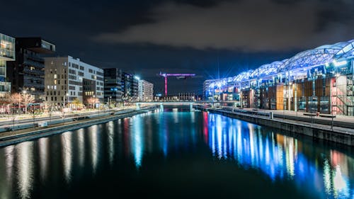 Free stock photo of bloginlyon, bynight, confluence