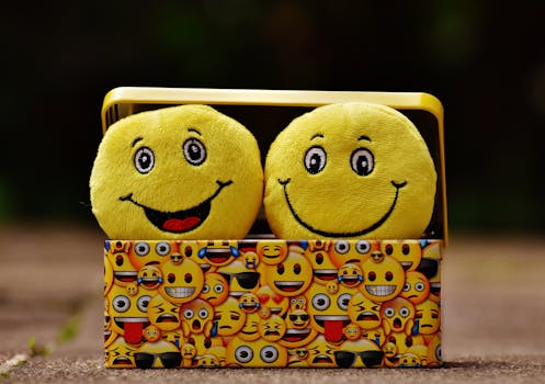 Two Yellow Emoji on Yellow Case