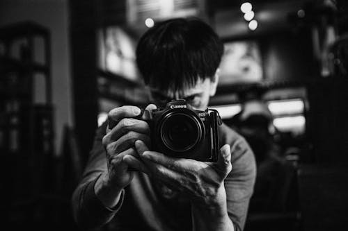 คลังภาพถ่ายฟรี ของ กล้อง, การถ่ายรูป, ขาวดำ