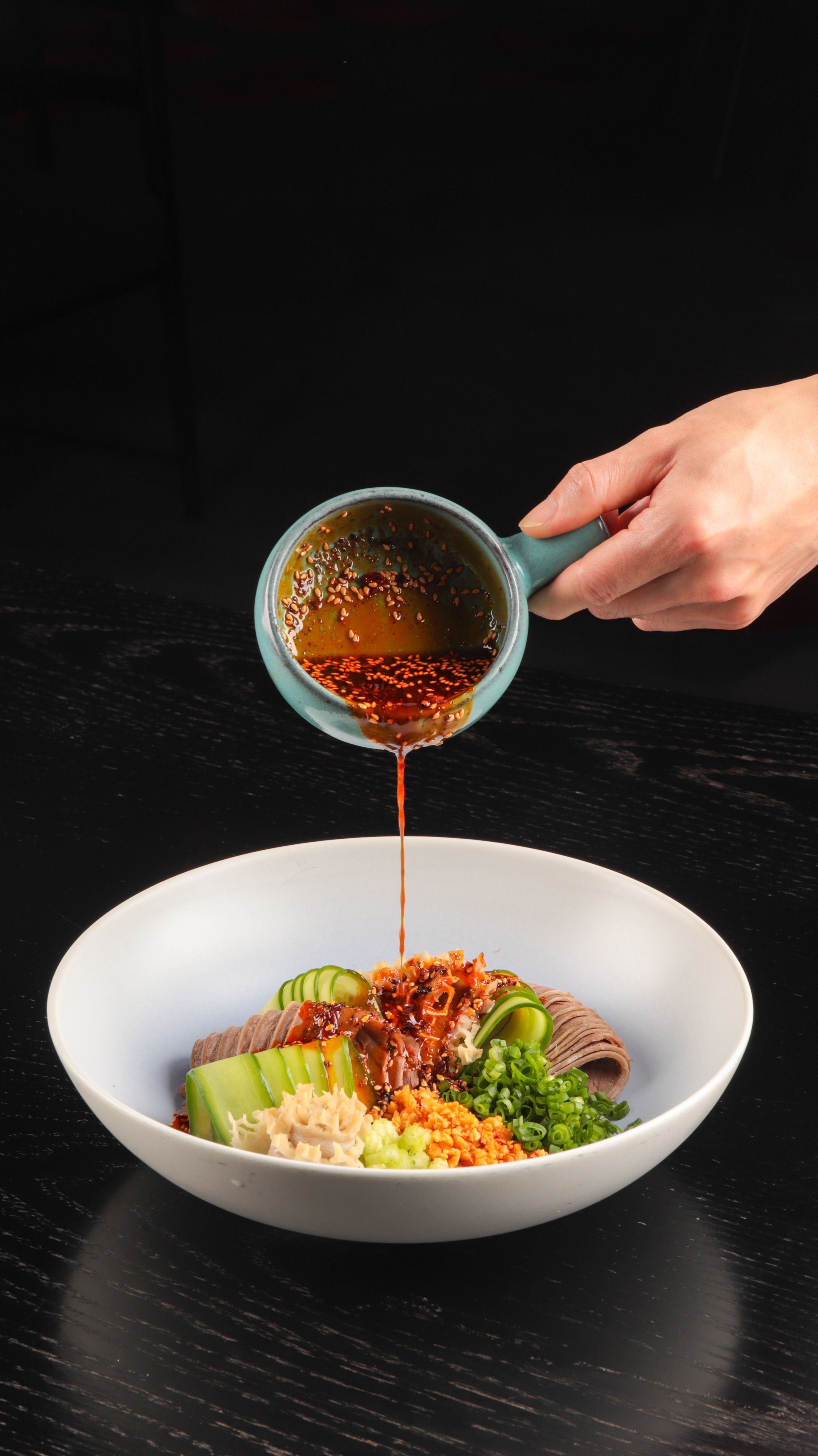 Cold Noodles With Sesame and Chili Crisp