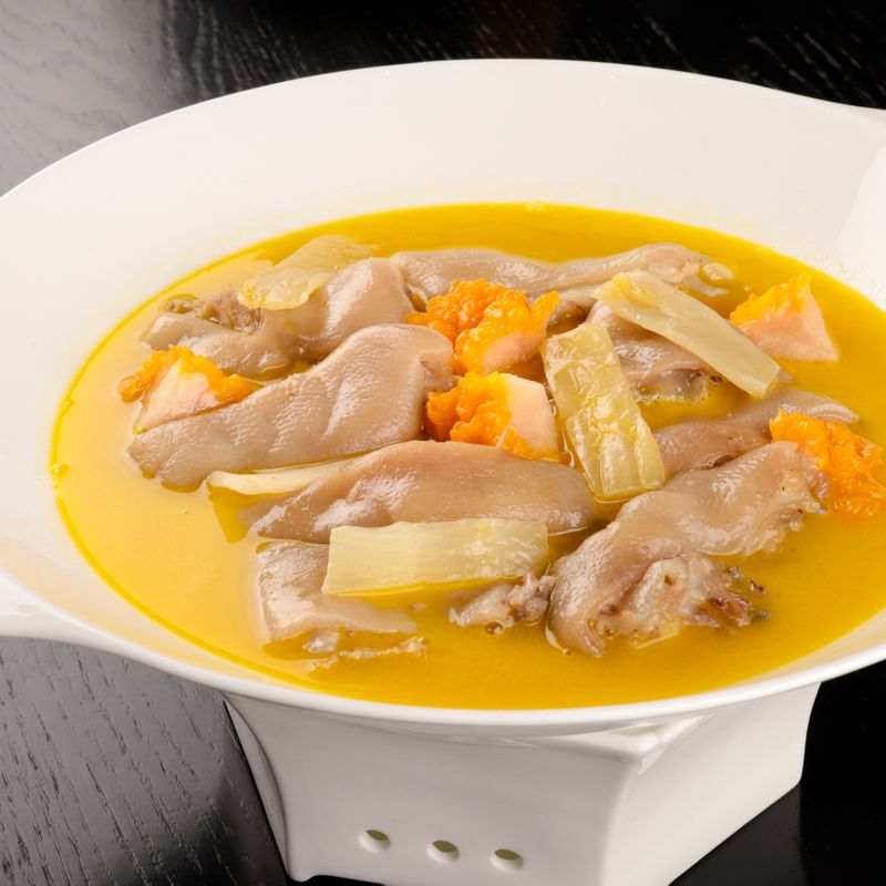 Chicken Feet and Astragalus Broth