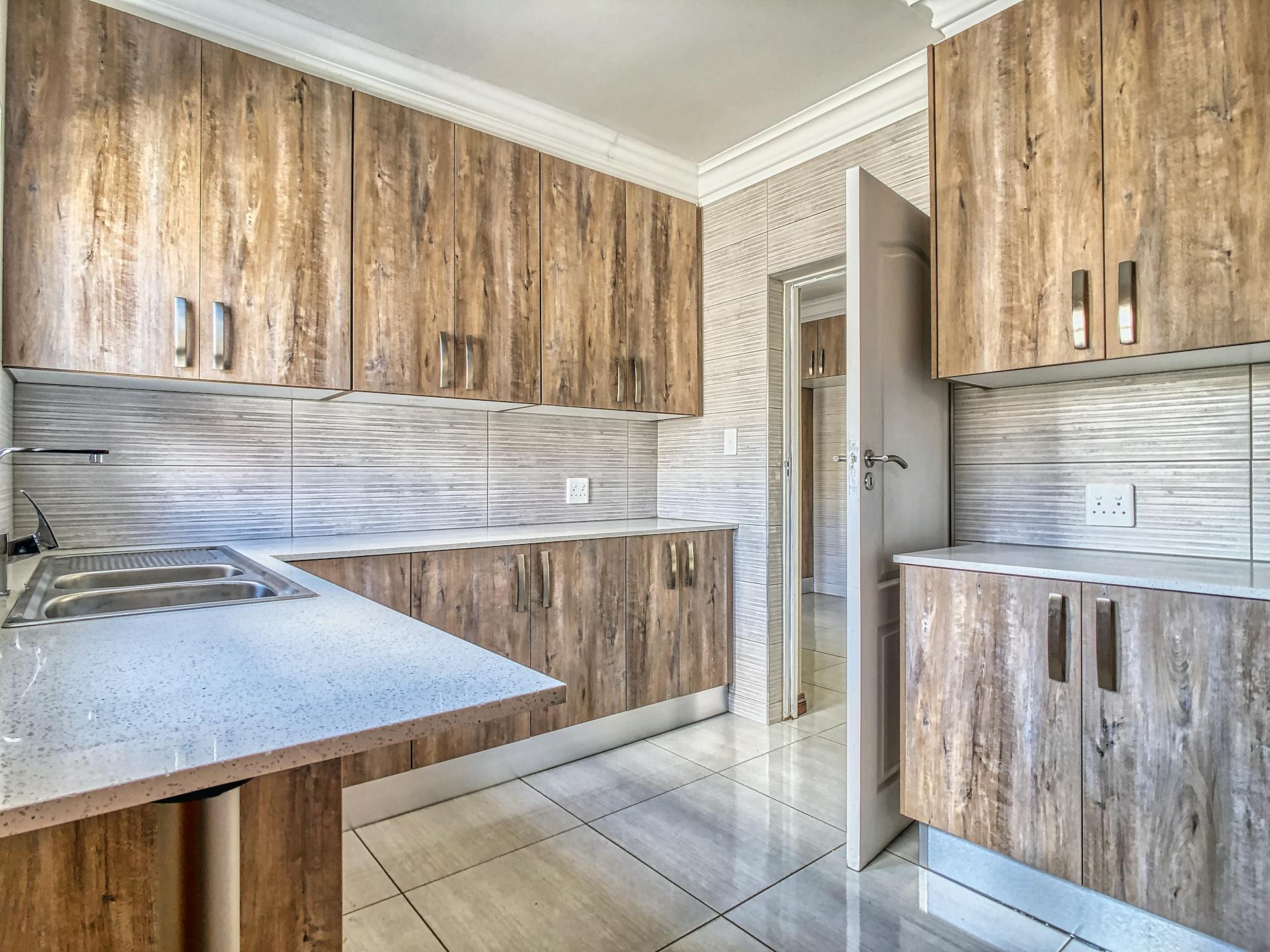 Wooden Furniture in a Kitchen