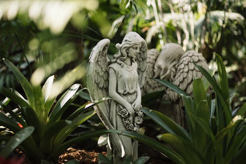 Angel statue in the garden