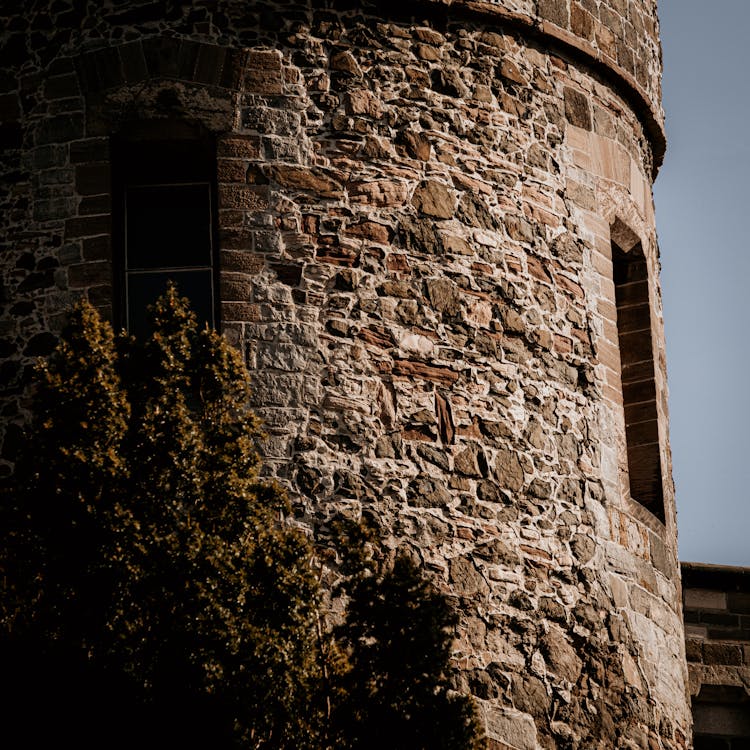 Exterior Of A Medieval, Stone Tower 