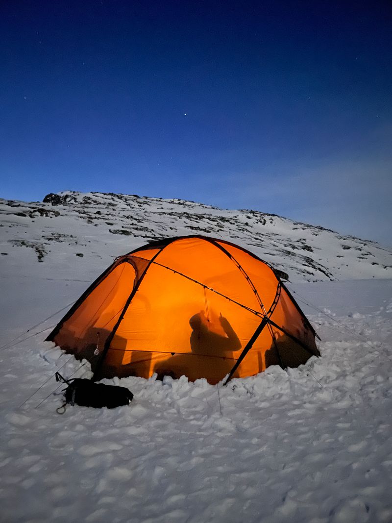 Winter Snow Play Camping Sierra Nevada
