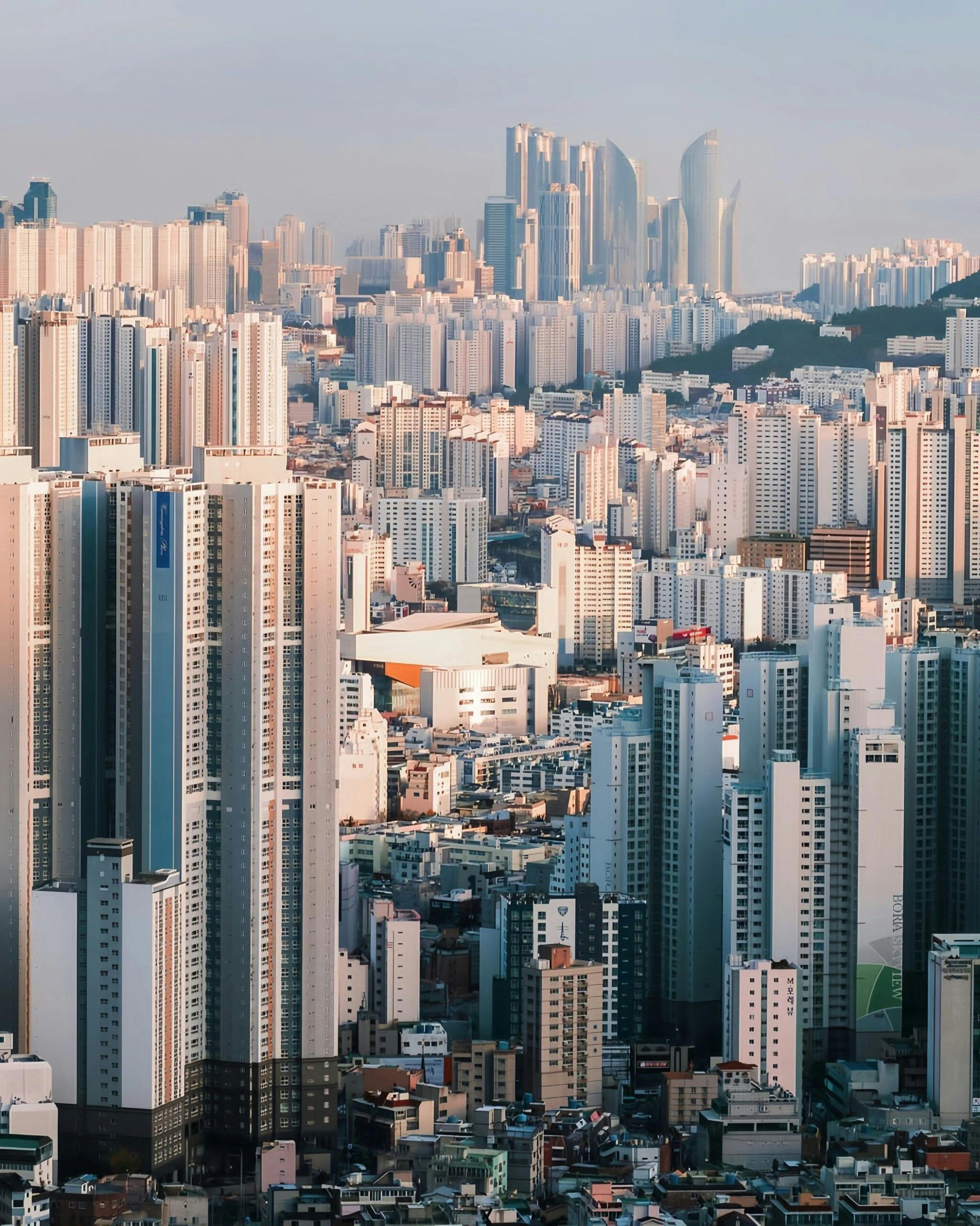 한국 산업 발전을 보여주는 그래프