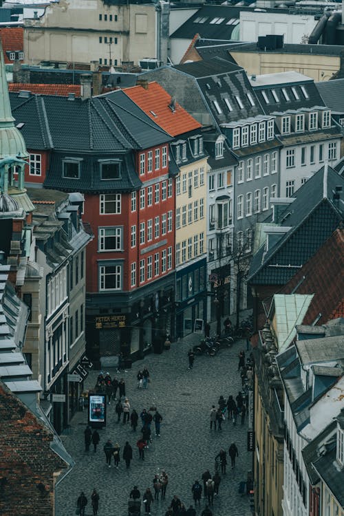 Colorful Tenements in Copenhagen 
