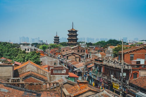 Foto profissional grátis de arquitetura chinesa, arquitetura tradicional, balcão