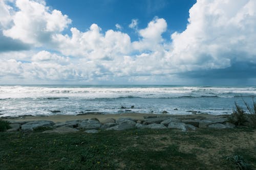 Ingyenes stockfotó felhő, hullámok, óceán témában