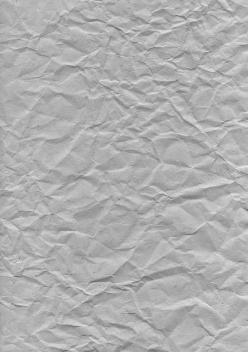 Crumpled paper texture with a white background