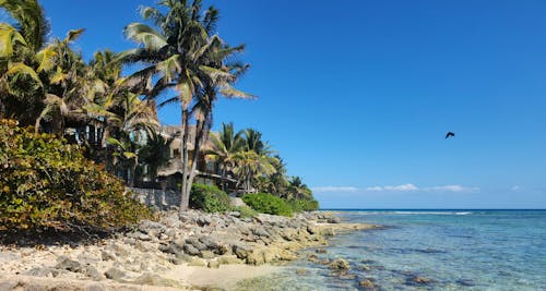 Casa frente al mar caribe