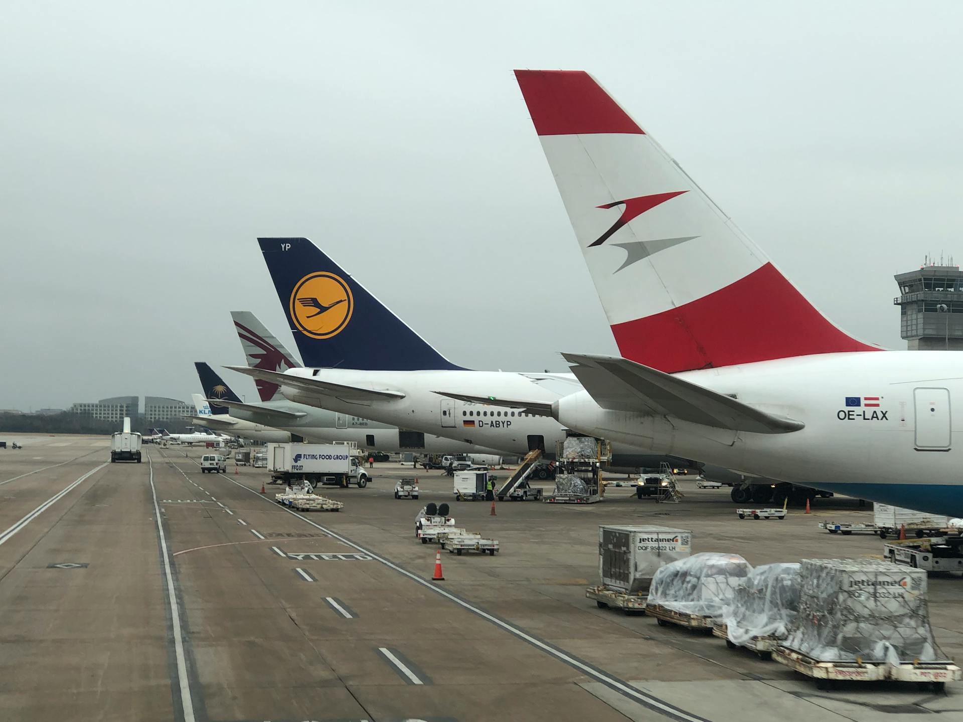 Airplanes Parked at Airport