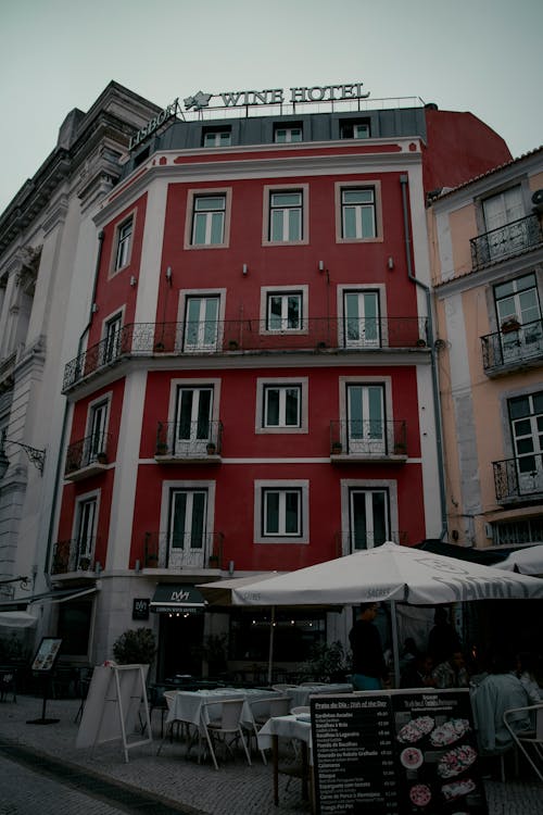 Foto stok gratis hotel anggur lisbon, kota, landmark lokal