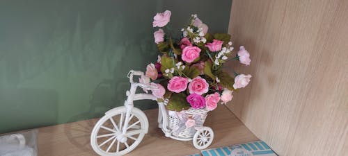Flowers on the bycicle 