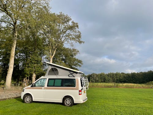 Gratis stockfoto met bestelbus, bomen, buiten