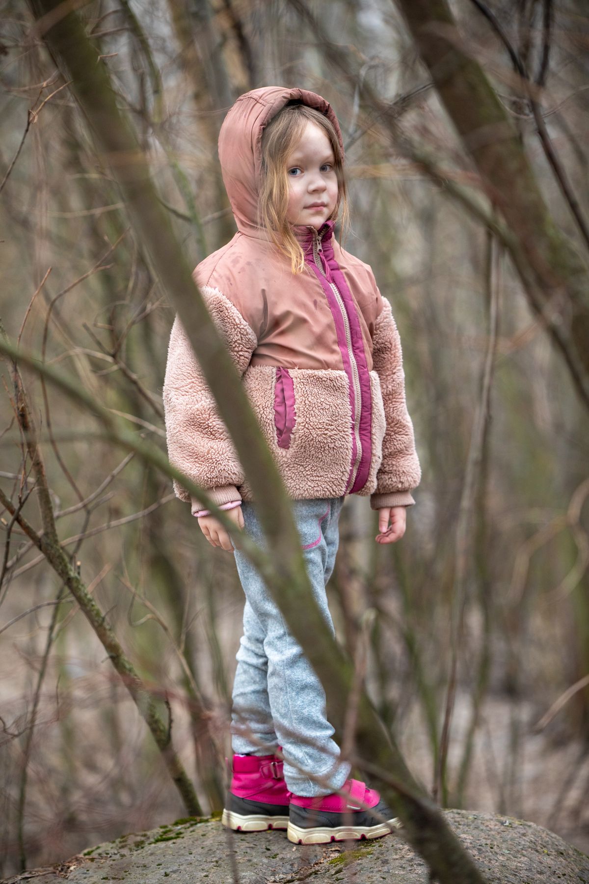 Girl in Jacket and Dress at Park · Free Stock Photo