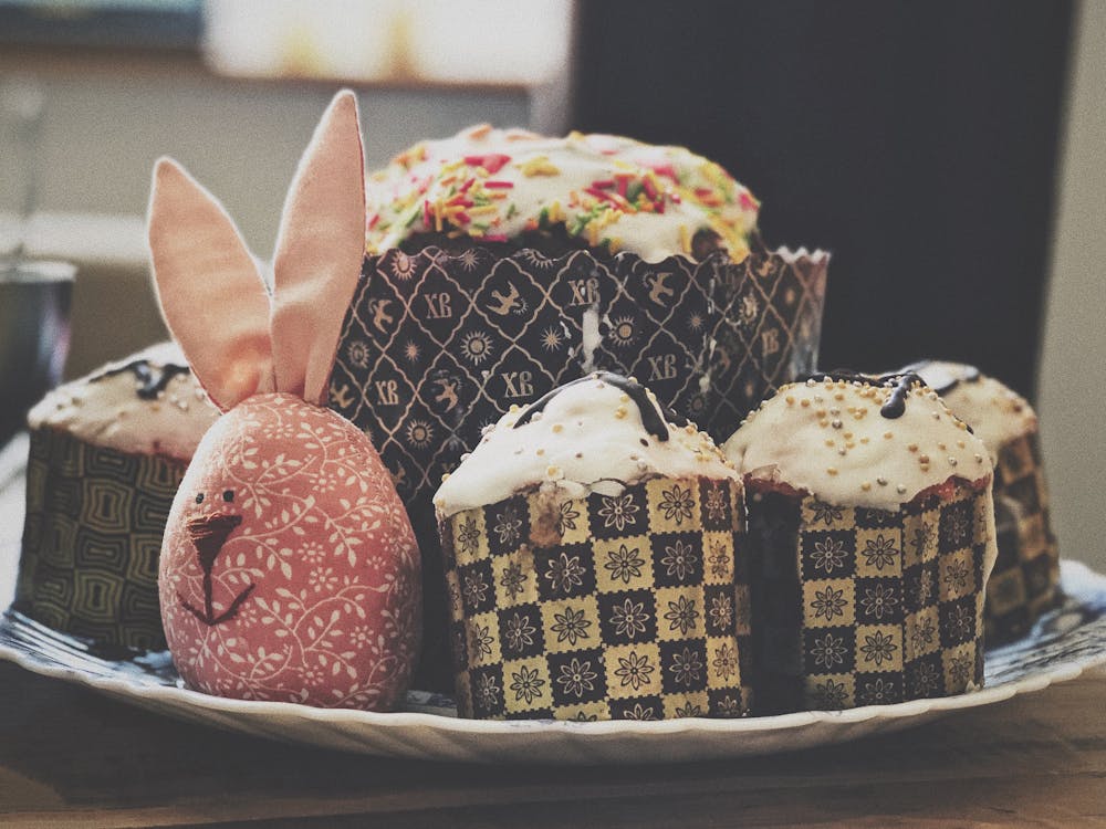 Gratis lagerfoto af bunny plys, cupcakes, fejring